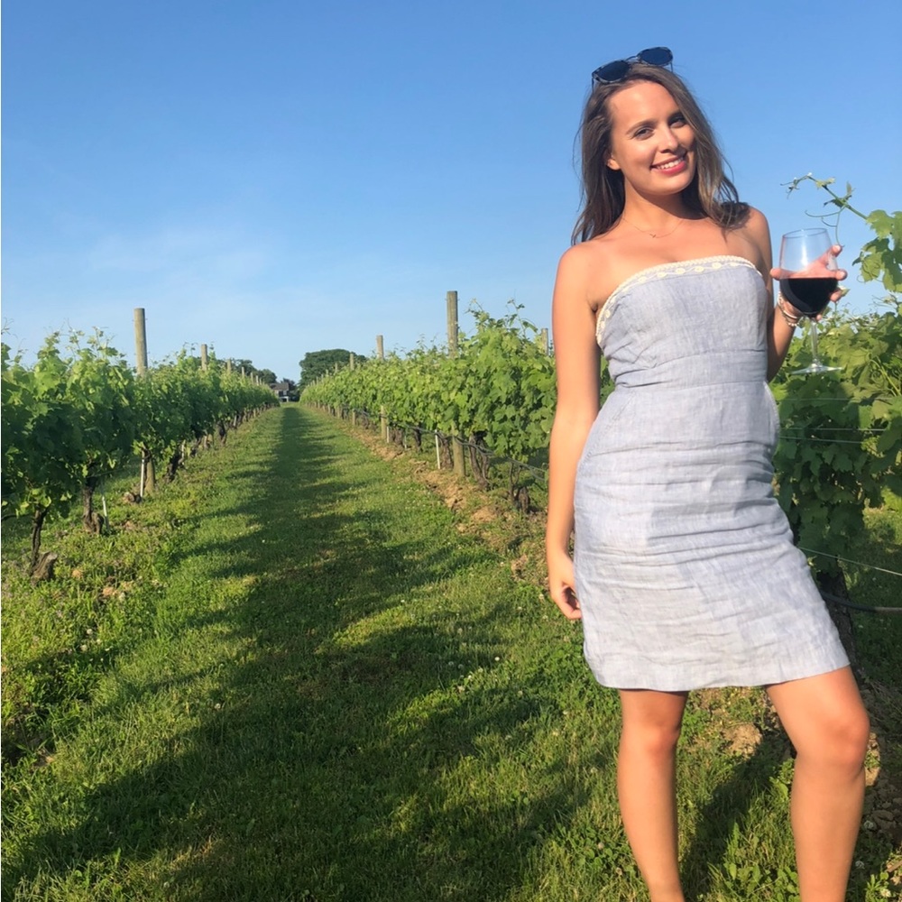 Vineyard Vines Strapless Dress
